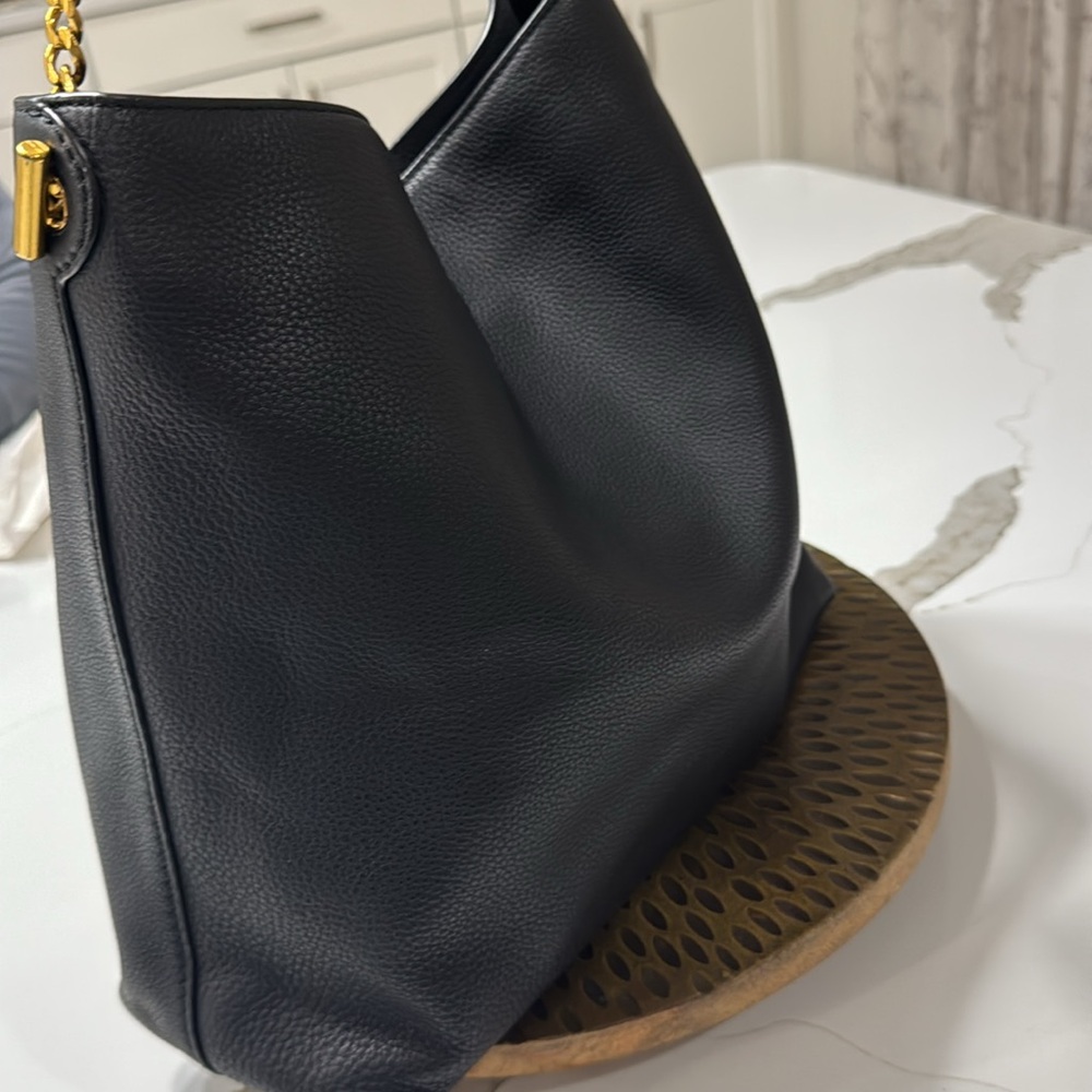 Tory Burch Black Chelsea Chain Hobo - Picture 13 of 17